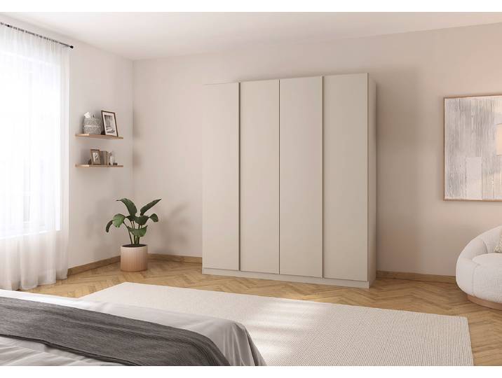 Drehtürenschrank 181cm Beige/Kaschmir Basic