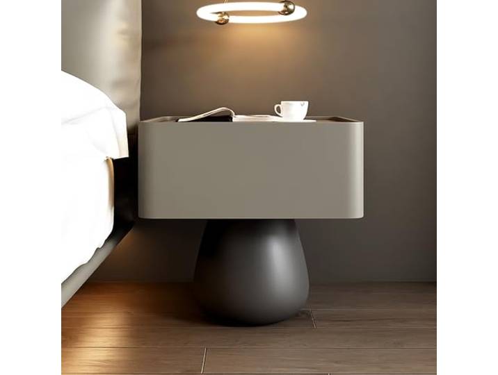 Nachttisch mit Schubladen, schmal side table, Schlafzimmer-Beistelltische, Aufbewahrung, Wohnzimmer, Zuhause(Gray,45