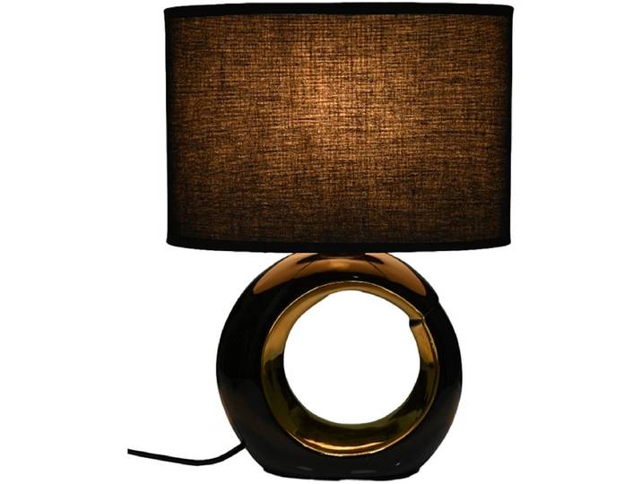 Tischlampe GLAM 41cm 60W schwarz