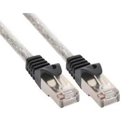 INLINE Patchkabel, SF/UTP, Cat,5e, transparent, 25m