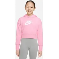 NIKE Kinder CLUB FT CROP HOODIE HBR, Größe XS in Pink Pink