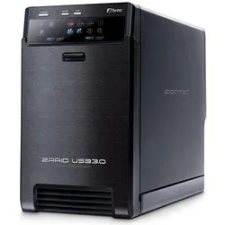 Fantec QB-X2US3R (3.5"), Festplattengehäuse, Schwarz