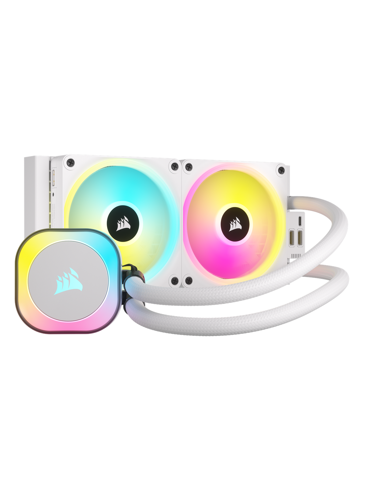 Corsair iCUE LINK H100i RGB - White - CPU-Wasserkühlung - Max 37 dBA
