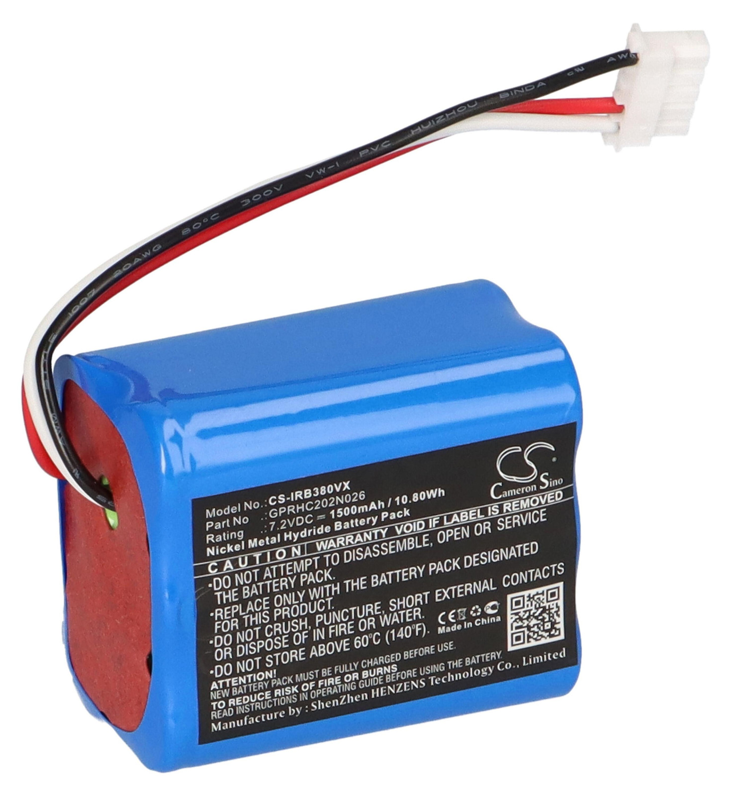 Accu/batterij 4409709 voor iRobot Braava 380, 380T, 381, 2000, 300, 5200B / CS-IRB380VX van Cameron Sino