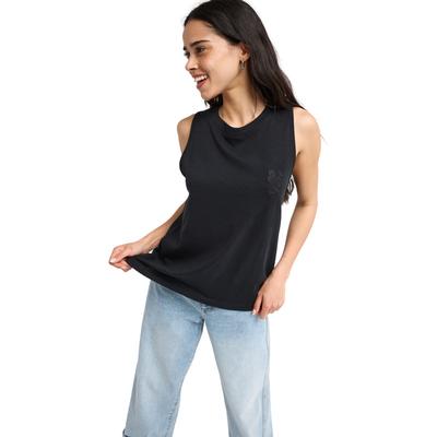 Tanktop ROXY "Better Days", Damen, Gr. S, anthrazit, Obermaterial: 60% Baumwolle, 40% Polyester., Tops Tanktop