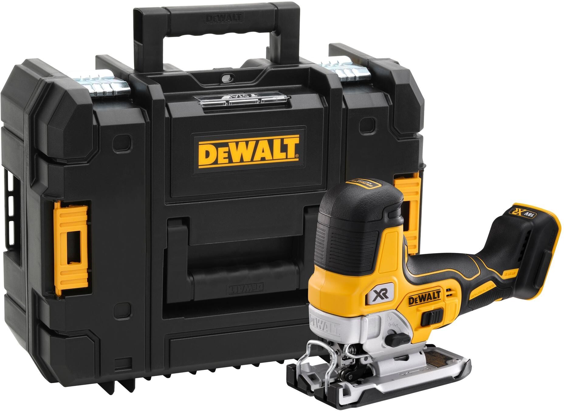 Akku-Stichsäge DEWALT "18 V DCS335NT", gelb, Sägemaschinen, Akku-Stichsäge gelb Einheitsgröße