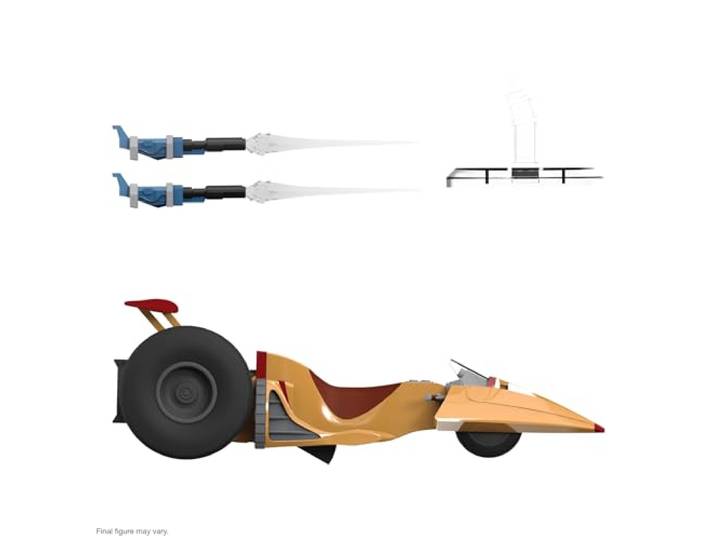 Super7 Ultimates SilverHawks Space Racer – 17,8 cm große SilverHawks Actionfigur mit Zubehör, klassischen Cartoon-Sammlerstücken und Retro-Spielzeug