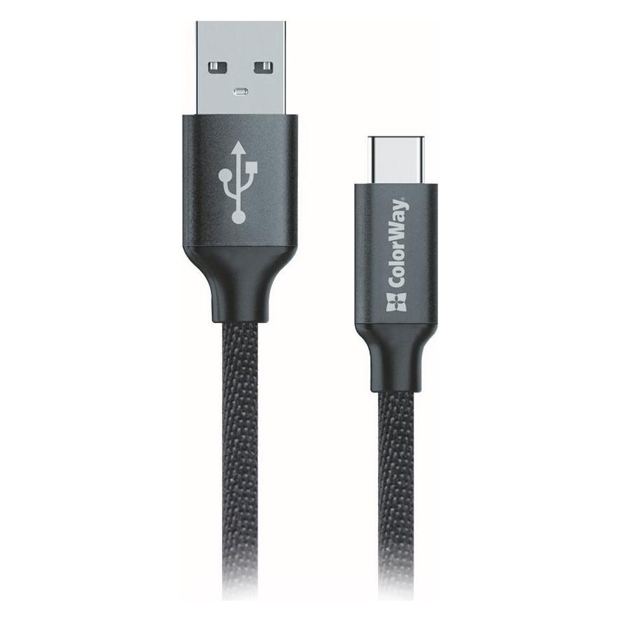 Colorway Cable USB Type-C 2.1A 1m (1 m) (CW-CBUC003-BK)