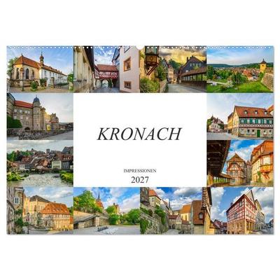 Kronach Impressionen (Wandkalender 2027 DIN A2 quer), CALVENDO Monatskalender