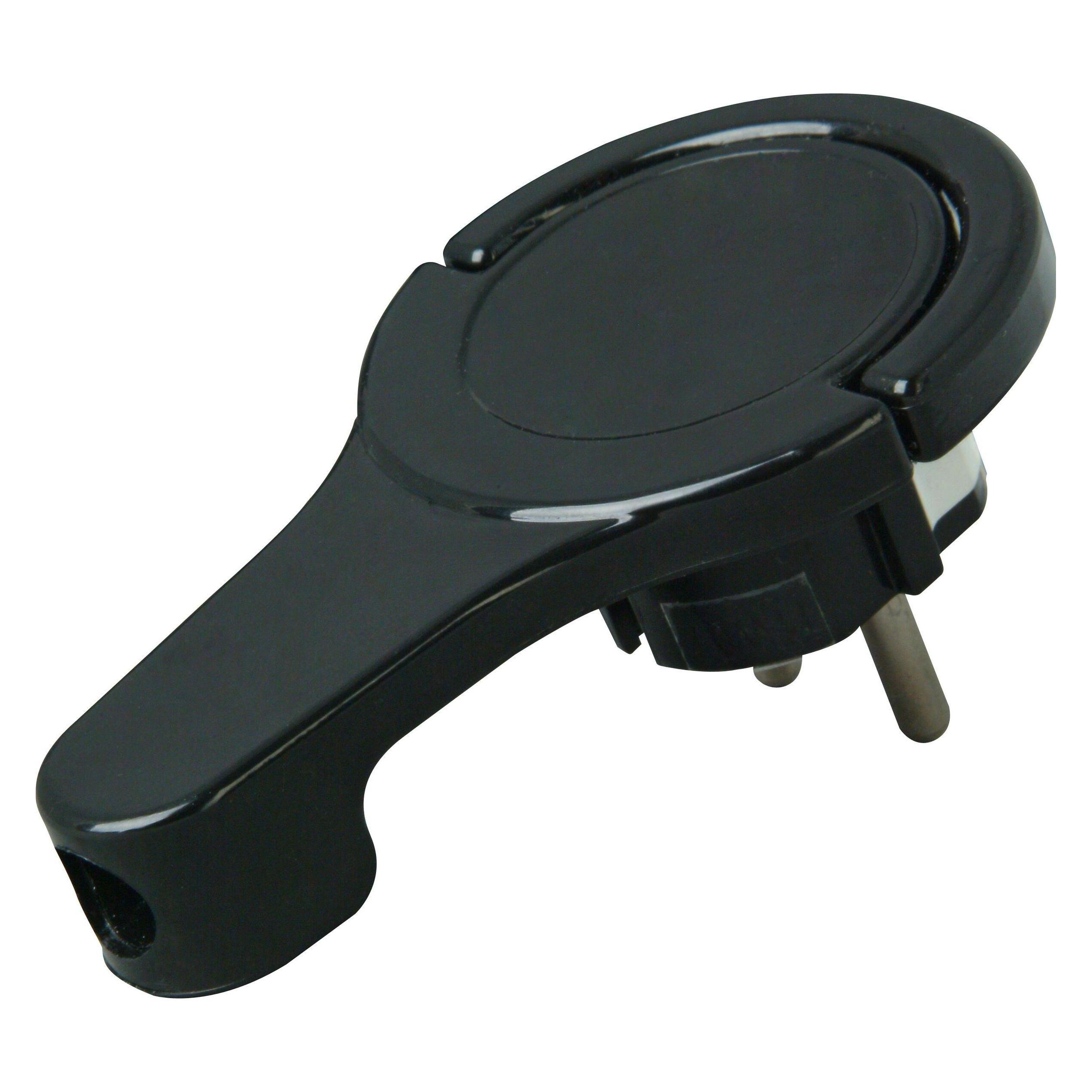 Kopp 172005030 Schutzkontakt-Flachstecker 230 V Schwarz IP20 (CEE 7/7) (172005030)