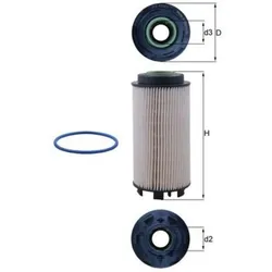 Kraftstofffilter MAHLE KX 403/1D