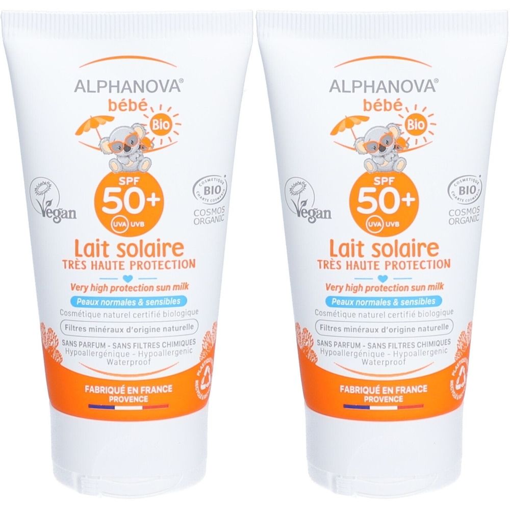 Alphanova BB Solair Spf50+ 50G x2 2x50 g Sonnenschutzcreme