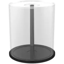 MediaRange Spindel für 100 Discs, mit schwarzem Boden (1x), Optischer Datenträger