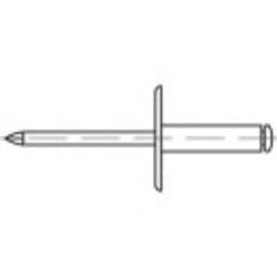 TOOLCRAFT 160170 Offene Blindniete (Ø x L) 4.8 mm x 16 mm Aluminium Stahl 250 St.
