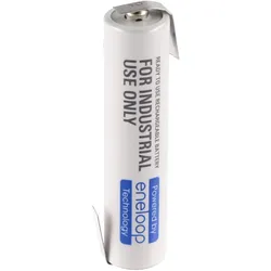 Panasonic Akku Eneloop 10er Pack, mit Lötfahnen in Z-Form (10 Stk., AAA, 750 mAh), Batterien + Akkus