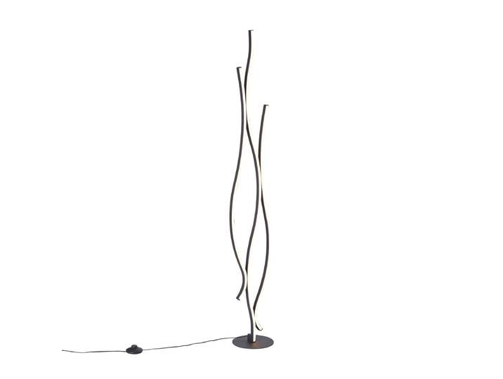 Lampadaire design noir LED incluse et dimmable - Ying