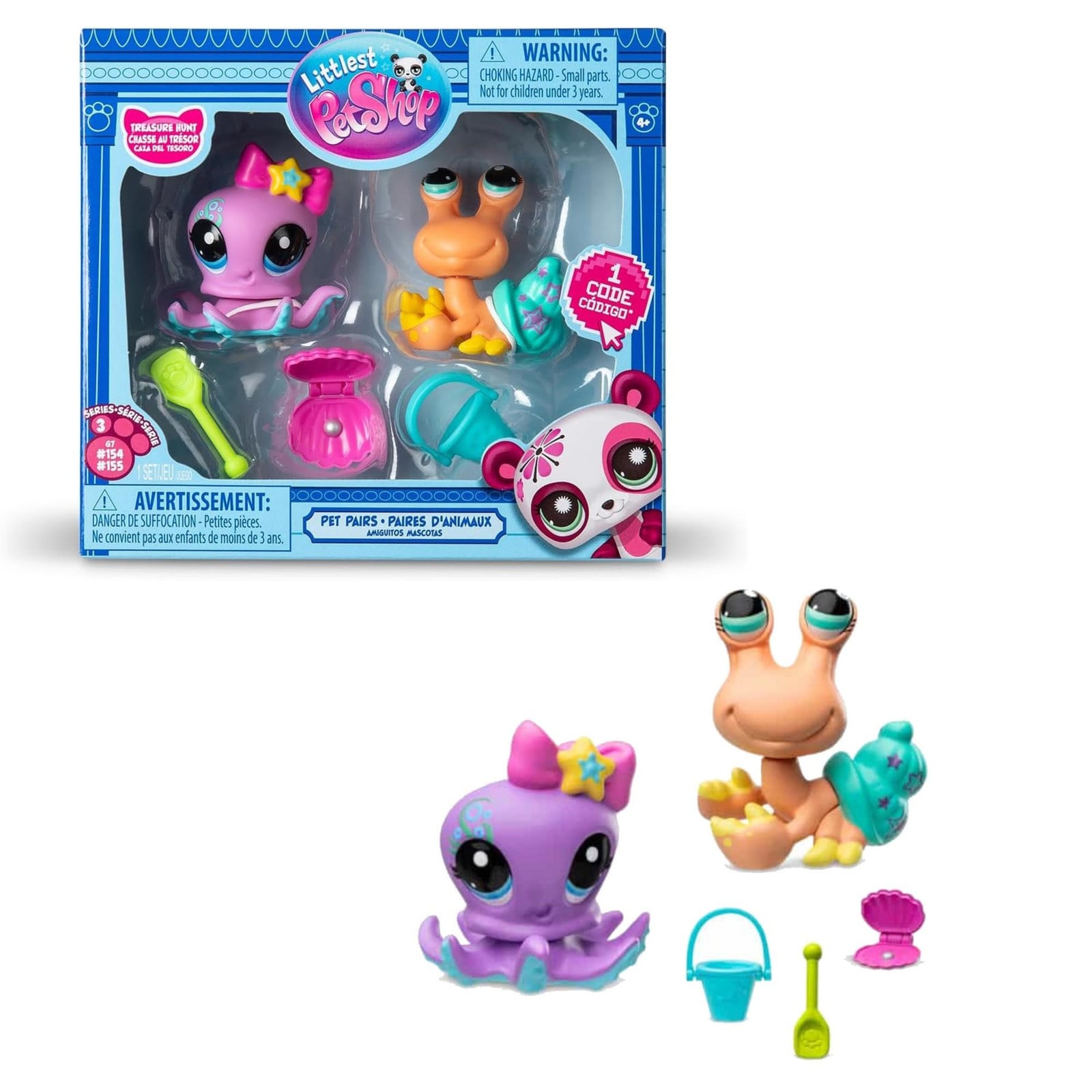Hasbro Littlest Pet Shop Schattenjacht-set met figuurtjes en accessoires