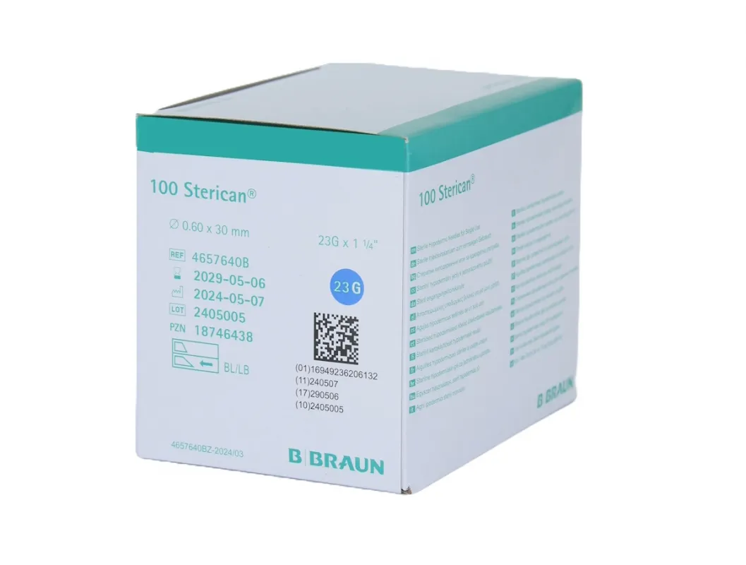 B.Braun SE B.Braun Sterican Einmalkanülen Standard-Größe Nr.14, 0,60 x 30 mm G23 blau (100 Stück) 4657640B