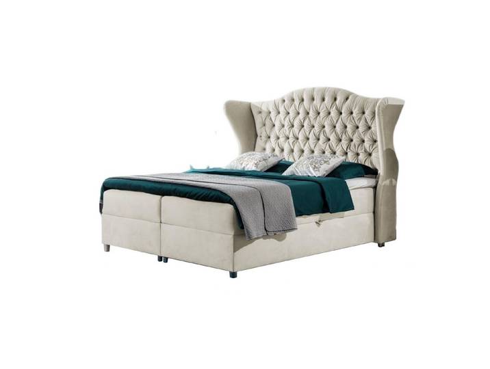 MF Design Boxspringbett Boxspringbett LIVIA mit Bettkasten und Federautomatik, Vorhanden