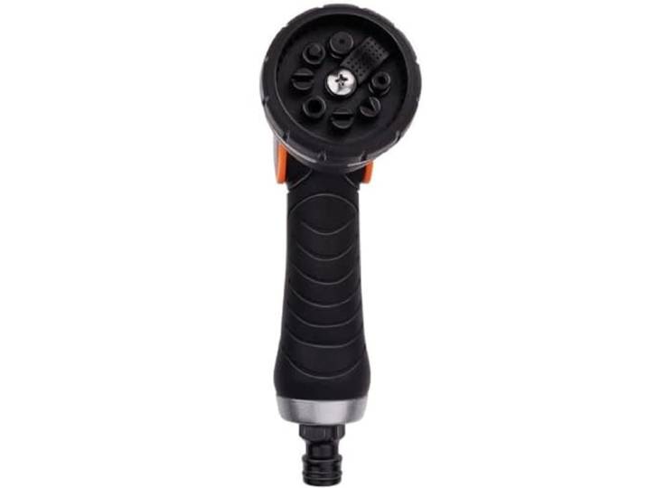 BLACK+DECKER Irrigatiedouche: tuindouche voor irrigatie - 8 standaard - universeel - zwart/oranje