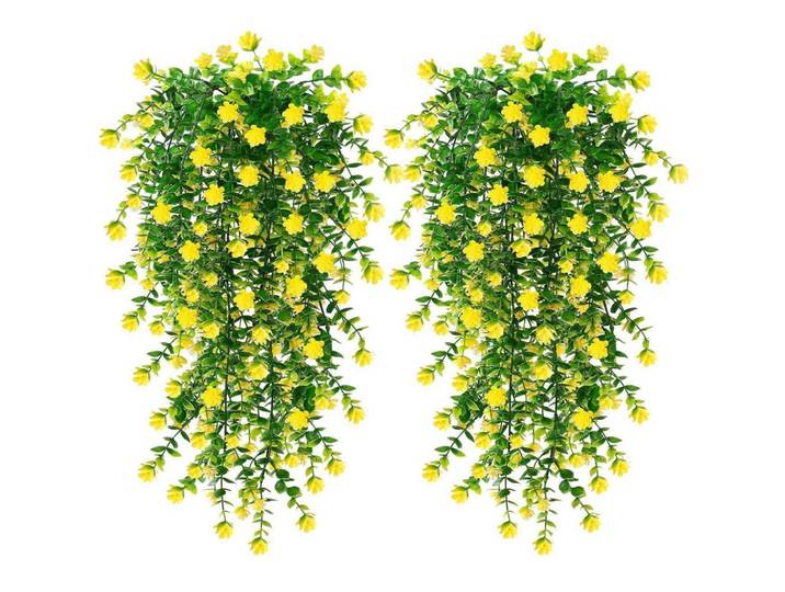 Künstliche Blumen 6er Set Gelb 76 cm, Kunststoff, 76 cm, Dekoration, Blumen & Blumentöpfe, Kunstblumen