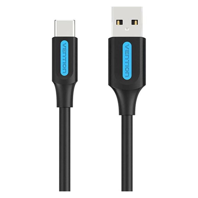 Vention USB 2.0 A to USB-C 3A Cable COKBH 2m Black (2 m, USB 2.0, 60 W) (COKBH)