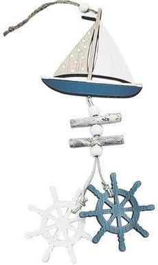 Uplift Essentials Mediterranean Fishing Net Wall Hanging Decorative Nautical Home Ornament c Blue 2