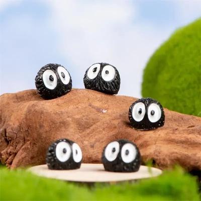 Inspire Essentials Mini Fairy Garden Dust Ball Figures Set Cute Moss Landscape Decor For DIY Projects 10 Pcs