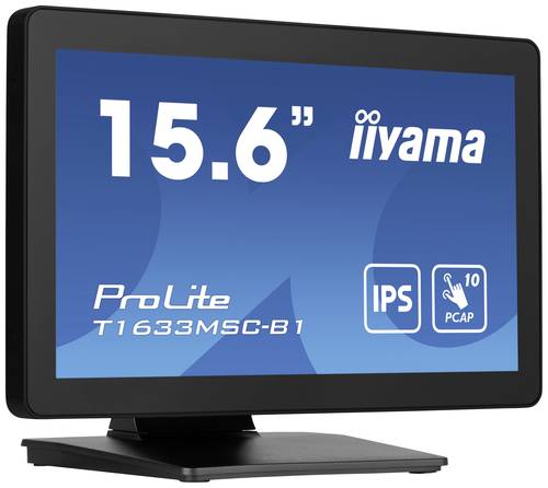 Iiyama ProLite T1633MSC-B1 Touchscreen-Monitor EEK: C (A - G) 39.6cm (15.6 Zoll) 1920 x 1080 Pixel 16:9 5 ms HDMI, DisplayPort
