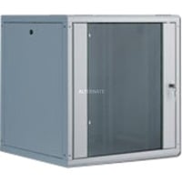 483-mm-Wandschrank, 12 HE, IT-Schrank grau, 12 Höheneinheiten