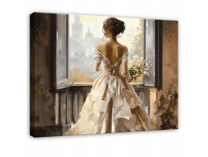 LEINWAND BILDER Frau Aquarell Modern 120x80
