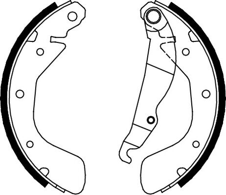 Triscan Bremsbackensatz 8100 24540 Für Opel Vaughall Daewoo