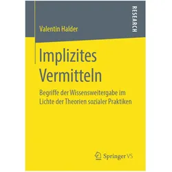 Implizites Vermitteln, Fachbücher von Valentin Halder