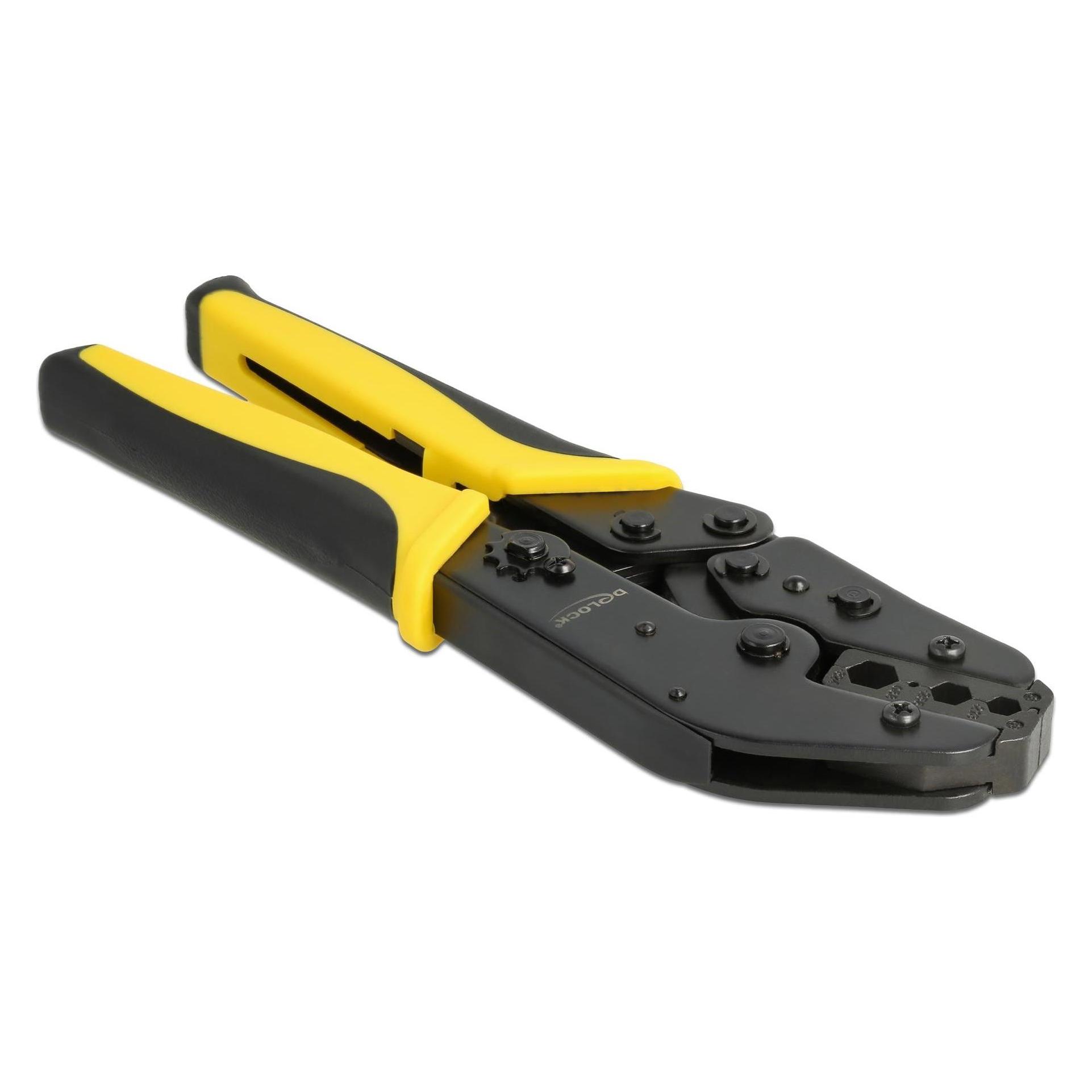 Delock Crimpzange Universelle Koax, gewinkelt (225 mm) (90528)