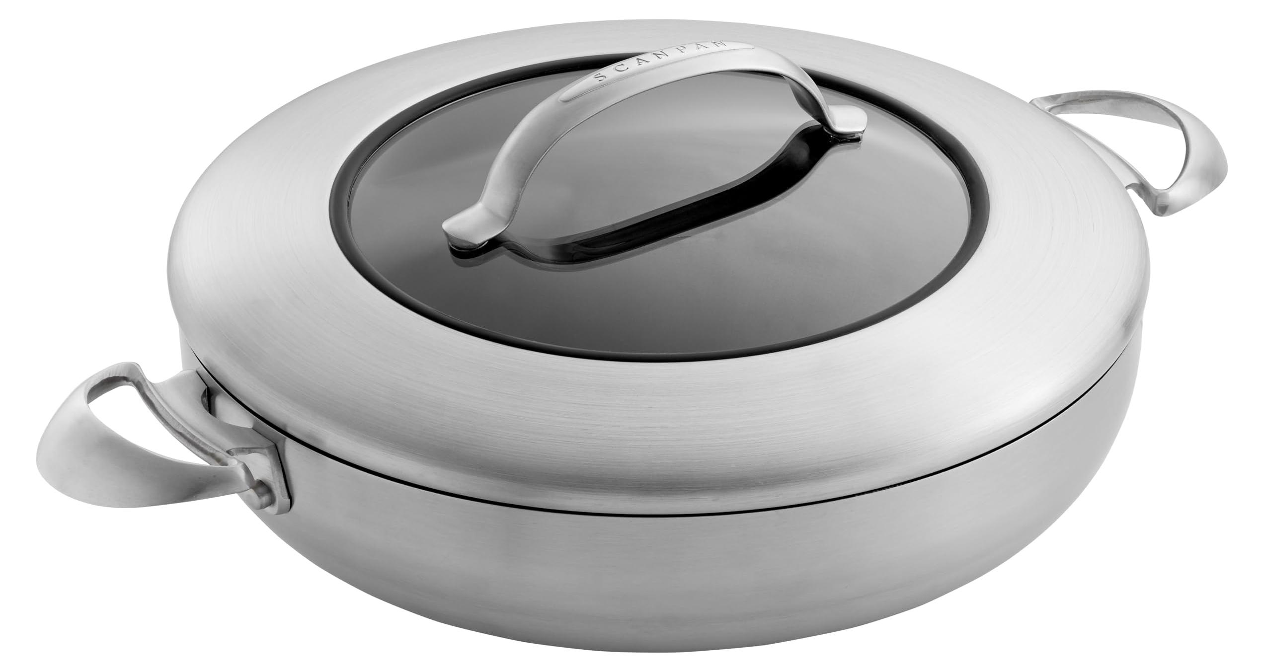 Bratentopf 32 cm mit Deckel, 5-lagig, Induktion, antihaft