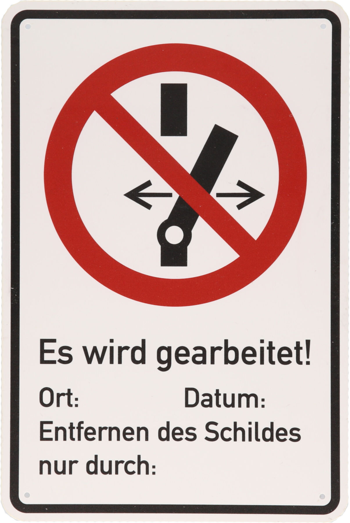 KS Tools Warnschild Geerdet (117.2482)