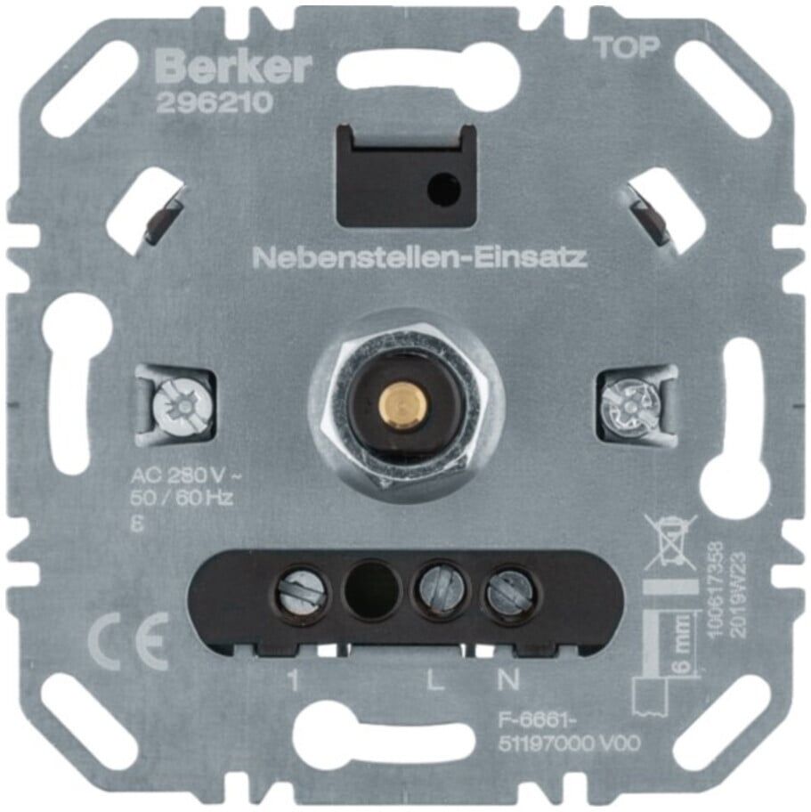 berker Nebenstellen-Einsatz Universal-Drehdimmer Komfort Softrastung 296210)