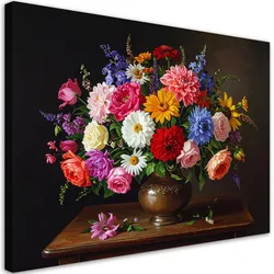 LEINWANDBILD Blumen 30x20cm