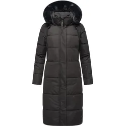 NAVAHOO Damen Winter Steppmantel Stepp Jacke Mantel Parka Mit Warm Kapuze & Recyceltes Obermaterial Blitzliebe