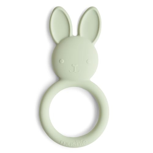 Mushie Bunny Bijtring Sage