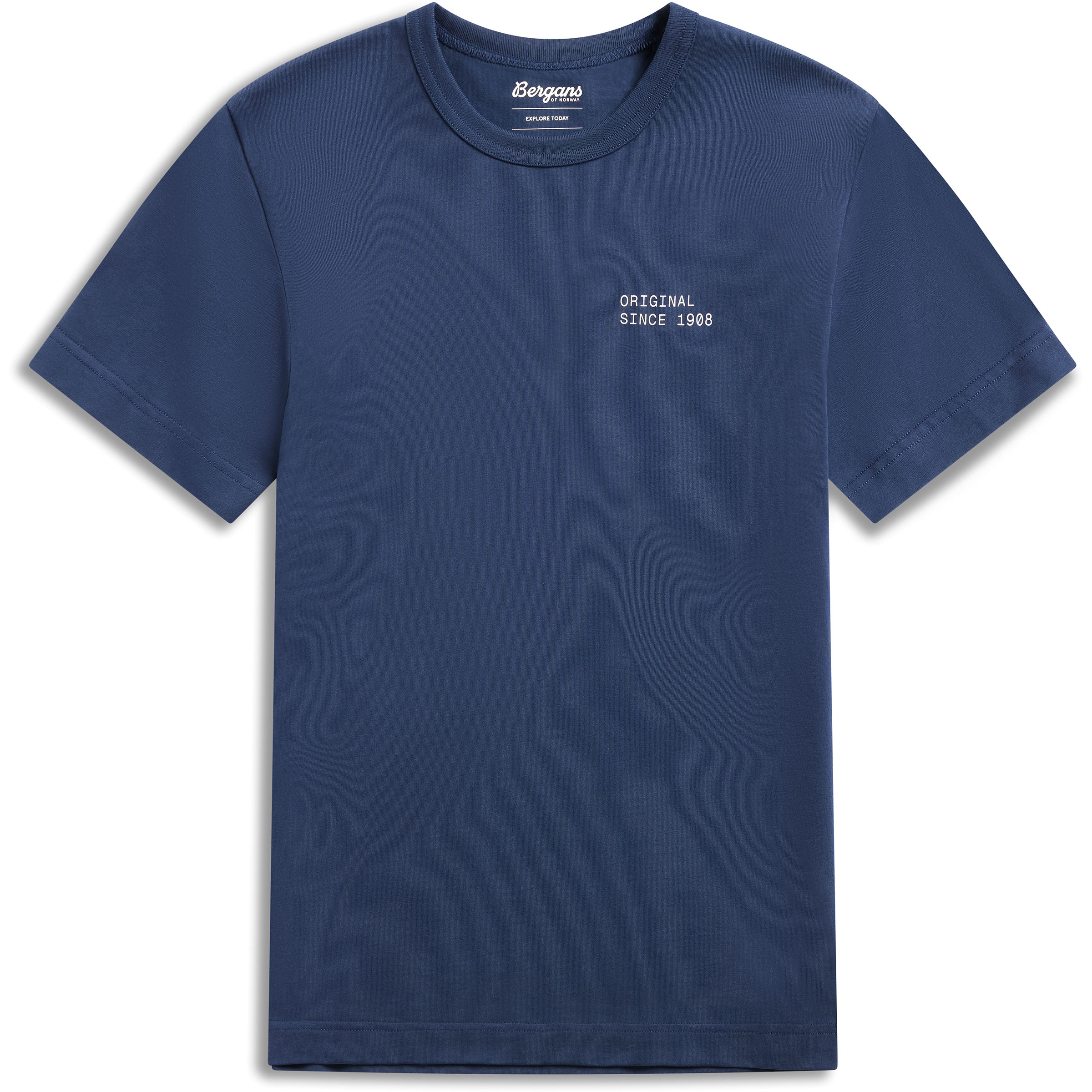 Bergans Original Cotton Damen T-Shirts blau Größe L Trekking Widerstandsfähig
