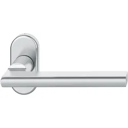 FSB, Türgriff + Türgarnitur, Rahmentürdrücker 09 1035 Hochhaltefeder B ovale Rosette Edelstahl matt (Türgriff)