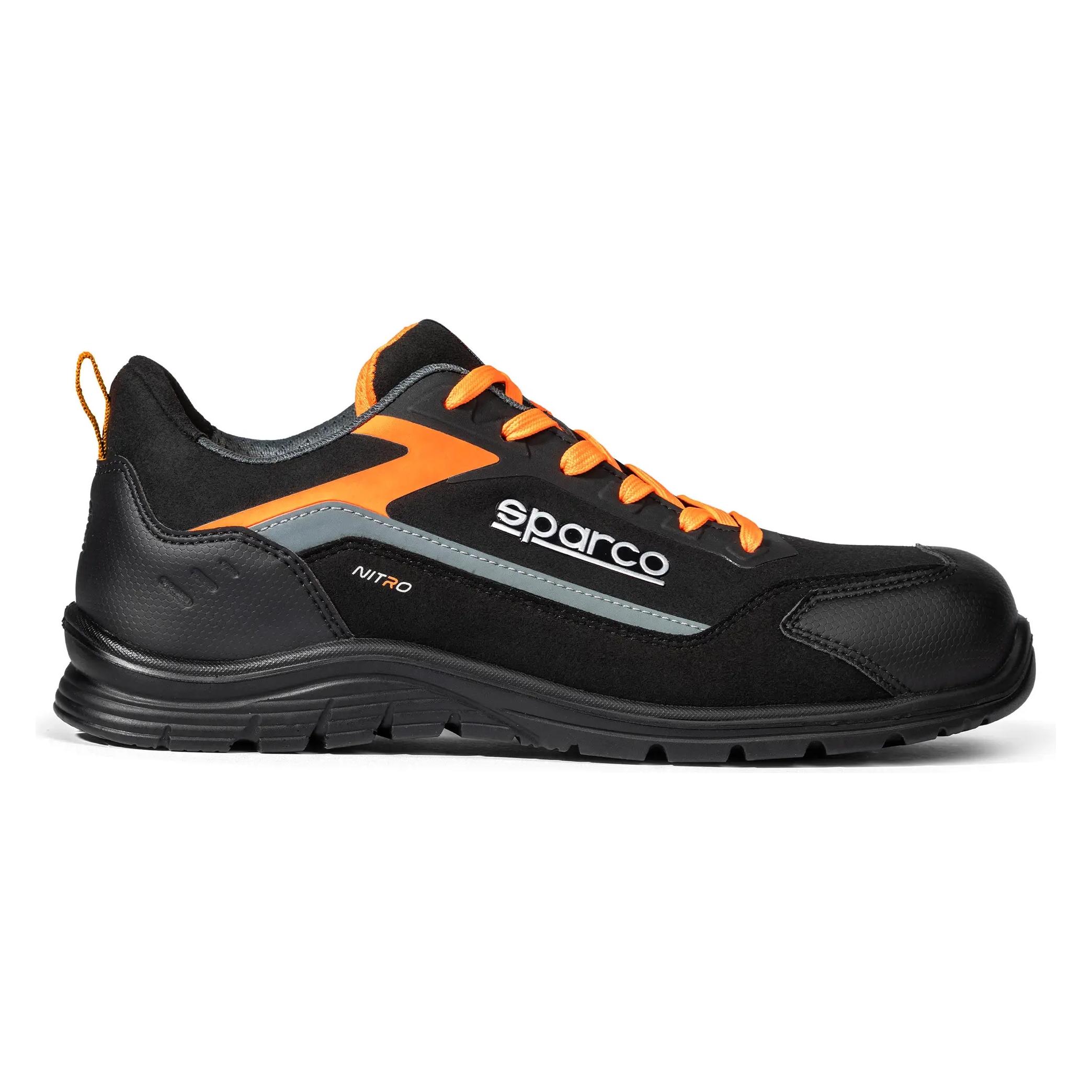 Sparco BTB0044 Nitro Elfyn Niedrige Sicherheitsschuhe S3S (46) (NITRO ADV ELFYN GSGF NOIR)