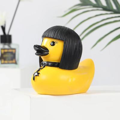Uplift Treasures Dark Gothic Duck Resin Statue Halloween Home Decor Ornament gothic Girl