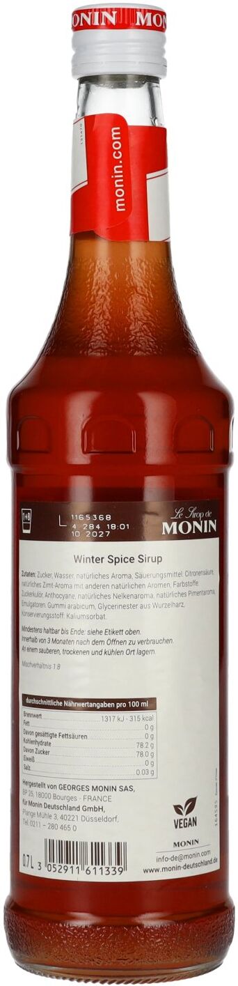Le Sirop de Monin WINTER SPICE 0,7l