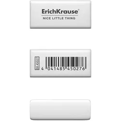 1 Radiergummi weiß 3,2 x 1,5 x 1,2 cm weicher Radierer Schule Büro Atelier Uni