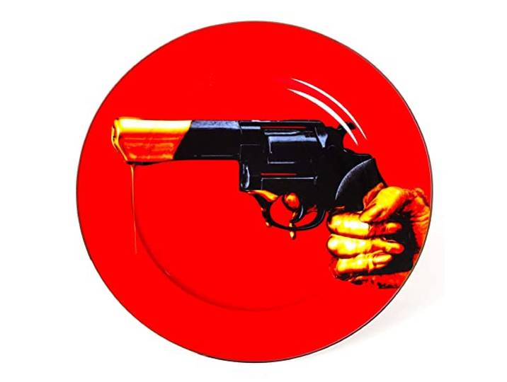 SELETTI - Piatto in porcellana Toiletpaper - 16917 - TAGLIA UNICA Seletti Toiletpaper Revolver – Piatto in Porcellana di Design by Maurizio Cattelan e Pierpaolo FerrariIl piatto Seletti Toi