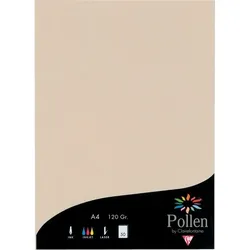 Clairefontaine Farbiges Papier A4 120g elfenbein 50 Blatt