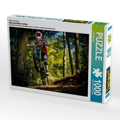 CALVENDO Puzzle Ein Motiv aus dem Kalender Mountainbike Action | 1000 Teile Lege-Größe 64x48cm Foto-Puzzle für glückliche Stunden