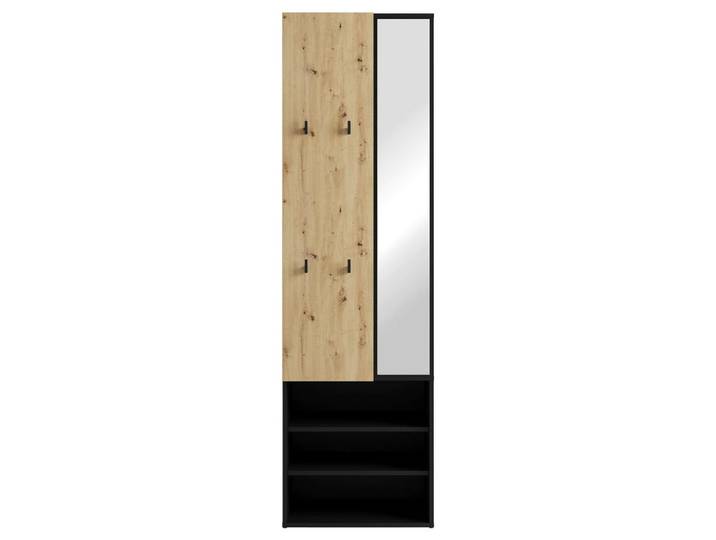 Garderobe Andorra Eiche Artisan/Schwarz B: 55 cm